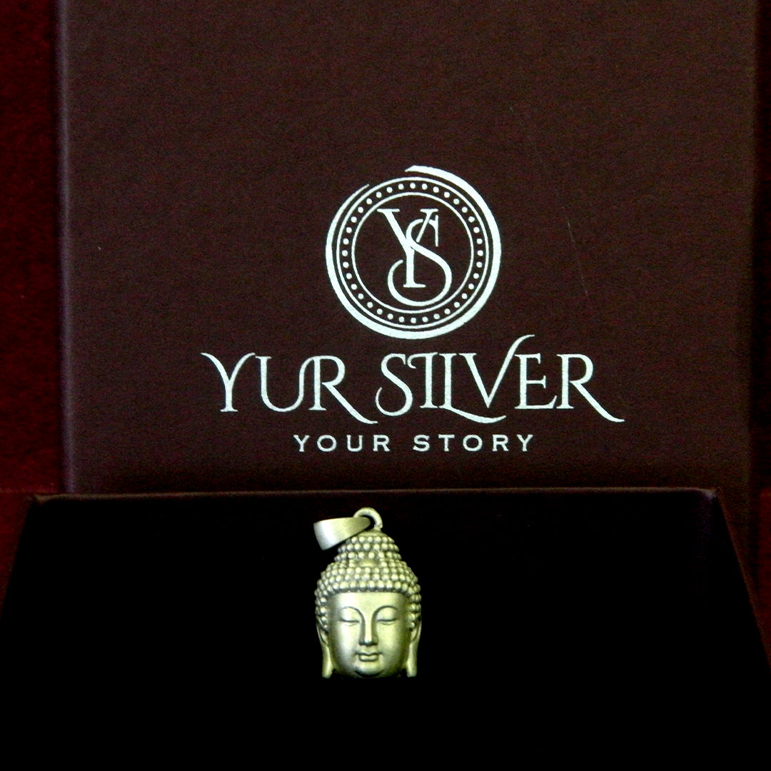 Peaceful Buddha Head Necklace