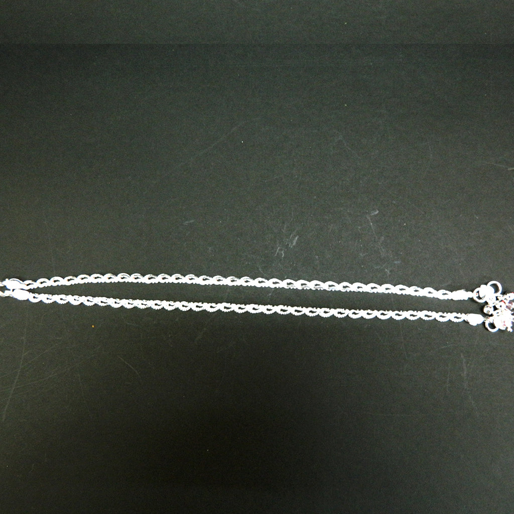 Traditional Silver Link Anklet