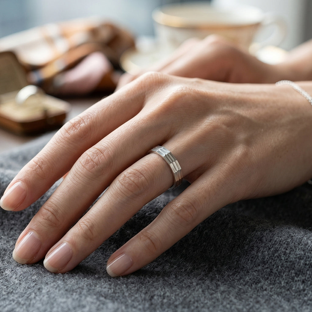 Thin Stackable Silver Ring