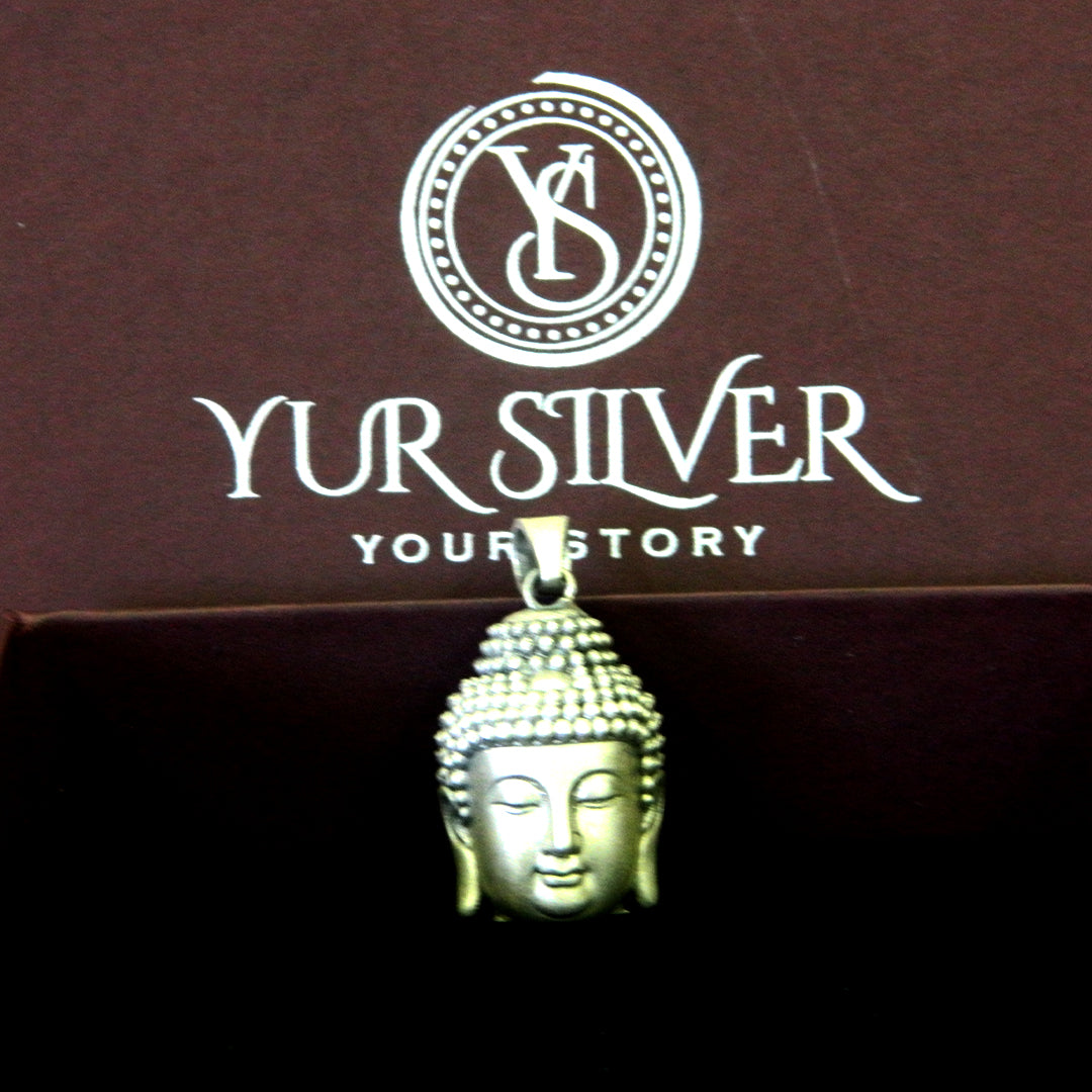 Peaceful Buddha Head Necklace