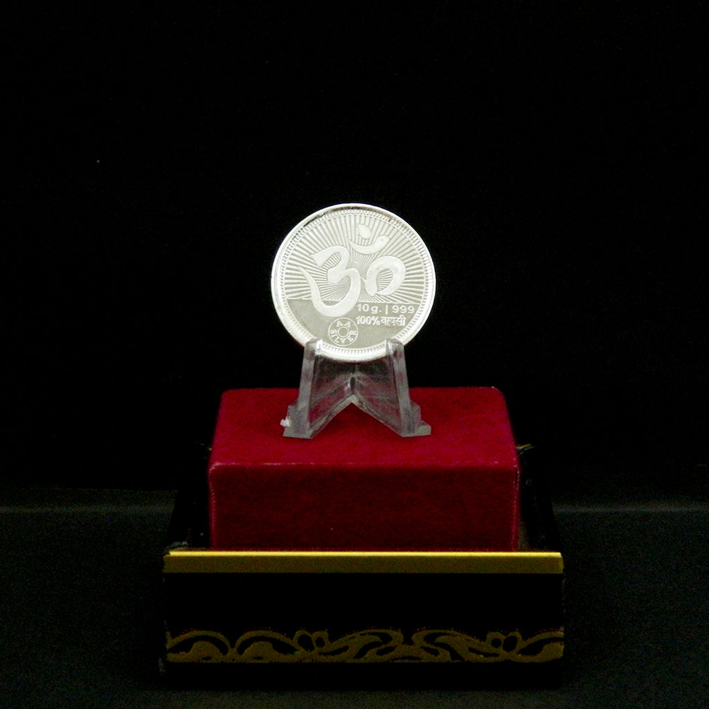 Sacred Om 999 Pure Silver Coin
