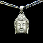 Peaceful Buddha Head Necklace
