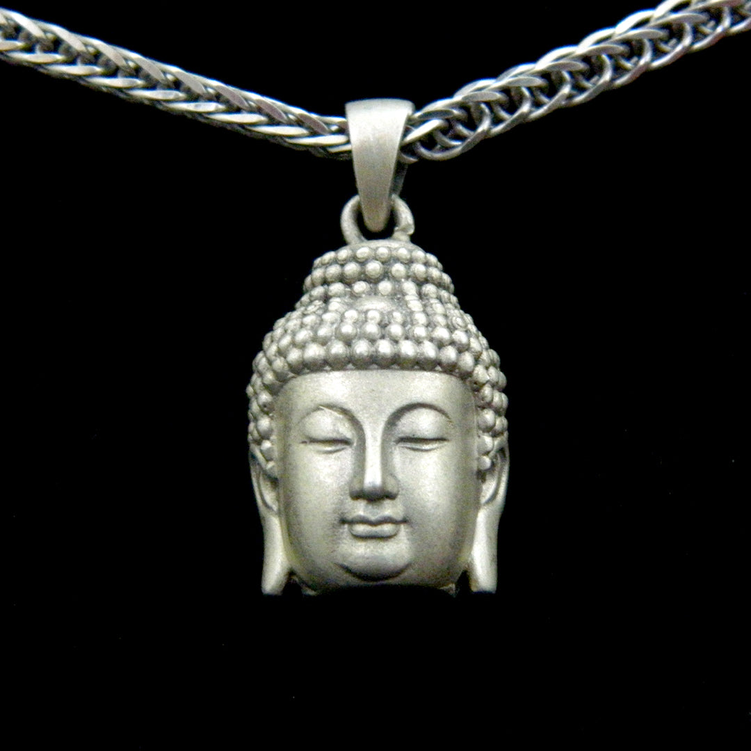 Peaceful Buddha Head Necklace