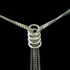 Box Link Tassel Knot Necklace