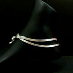 Silver Chain Anklet with charm