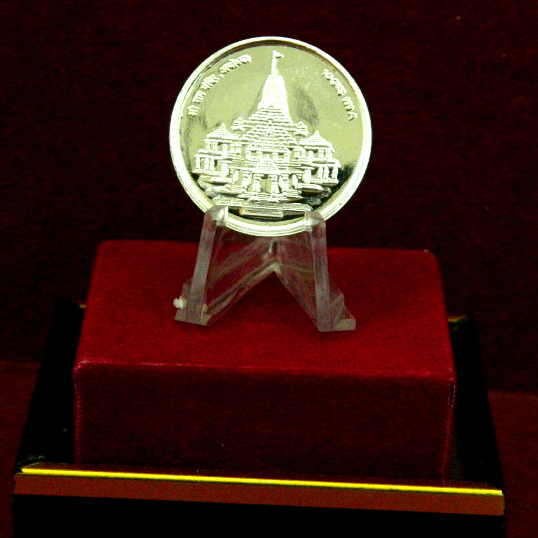 Ram Mandir Ayodhya 999 Pure Silver Coin