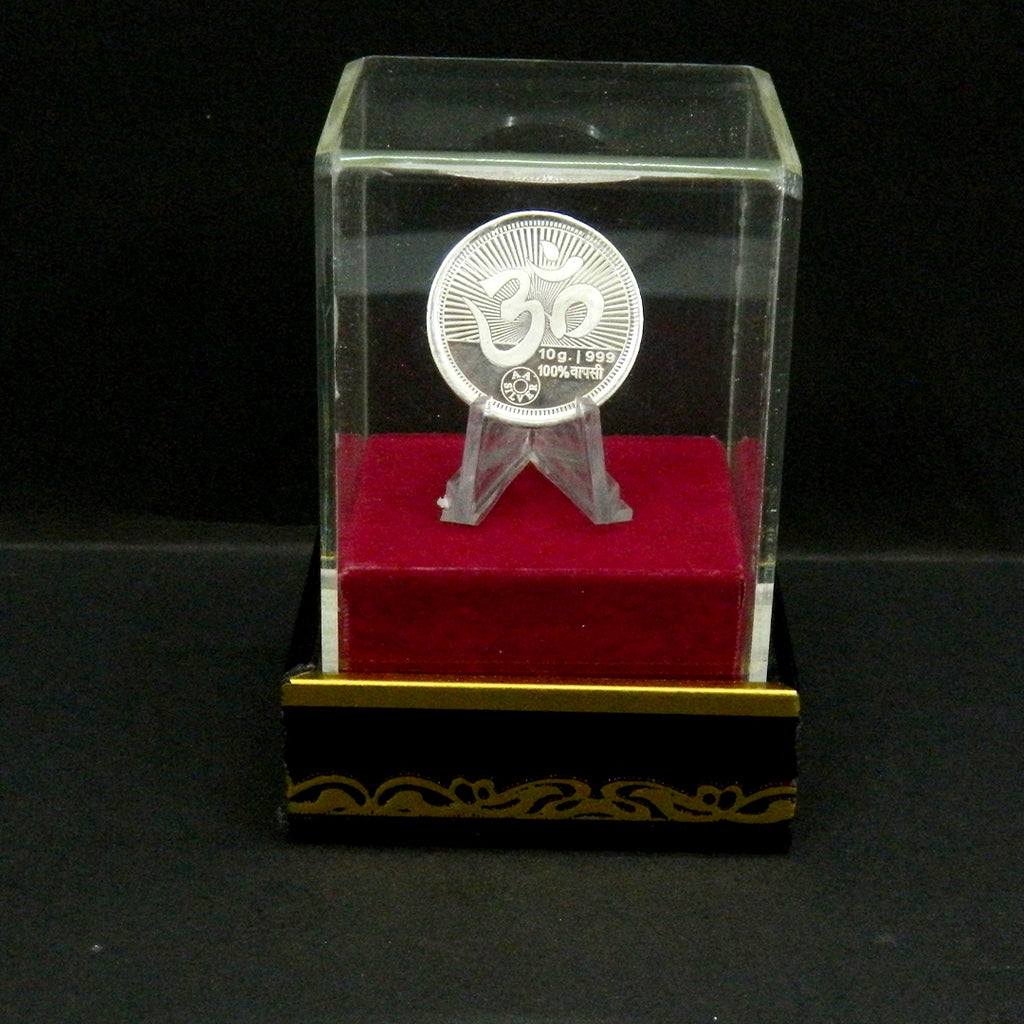 Sacred Om 999 Pure Silver Coin