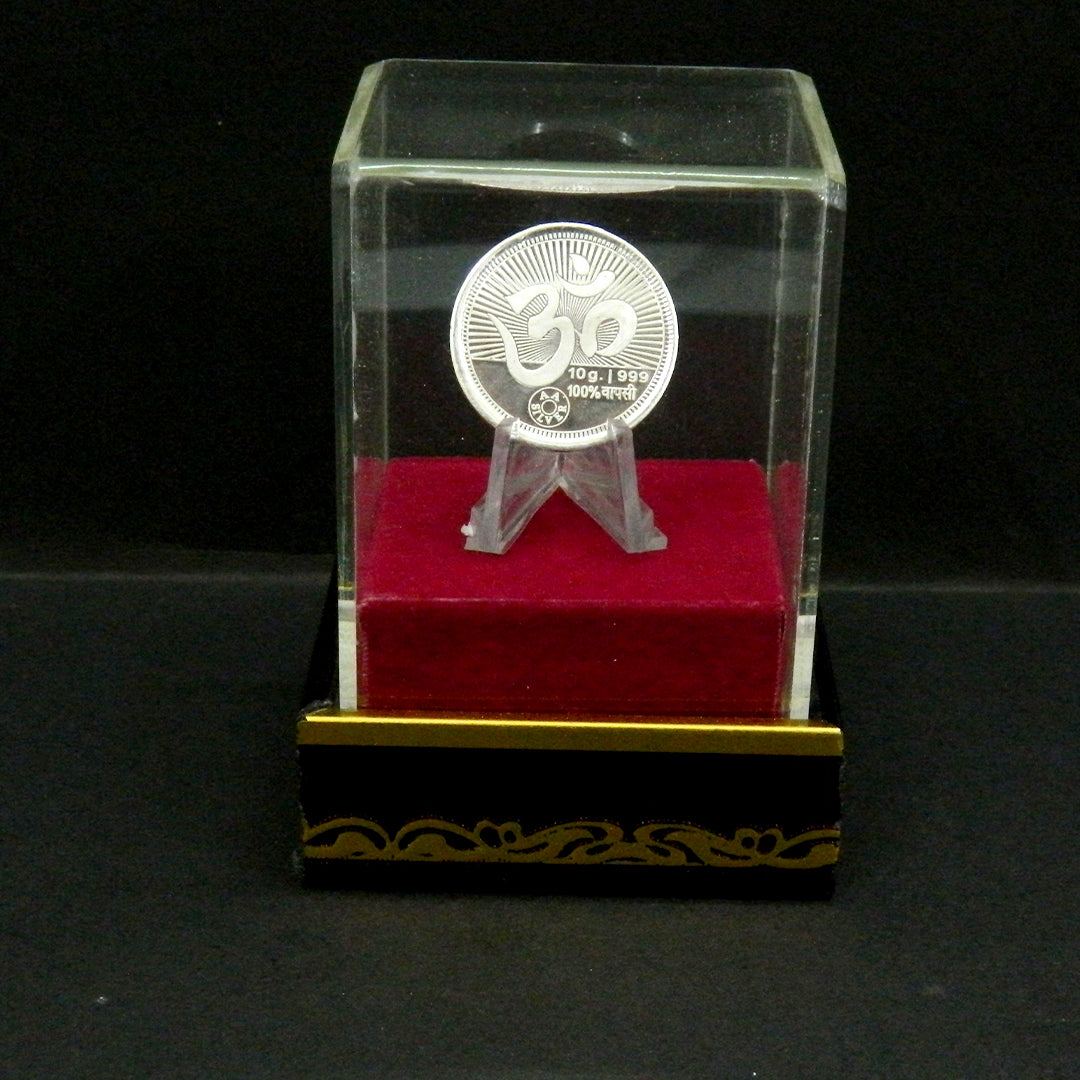 Sacred Om 999 Pure Silver Coin