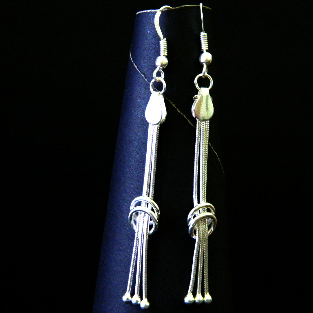 Triple Knot Dangling Earrings