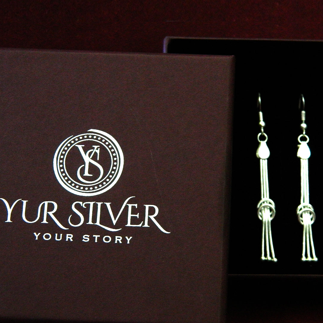 Triple Knot Dangling Earrings