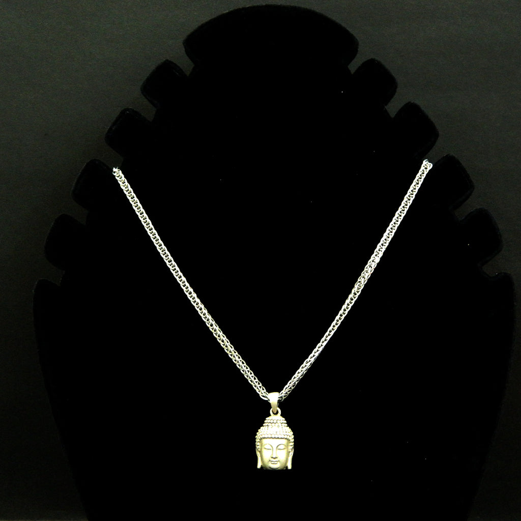 Peaceful Buddha Head Necklace