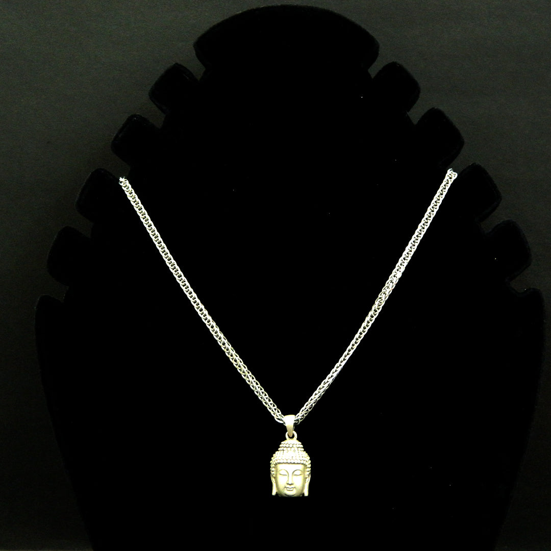 Peaceful Buddha Head Necklace