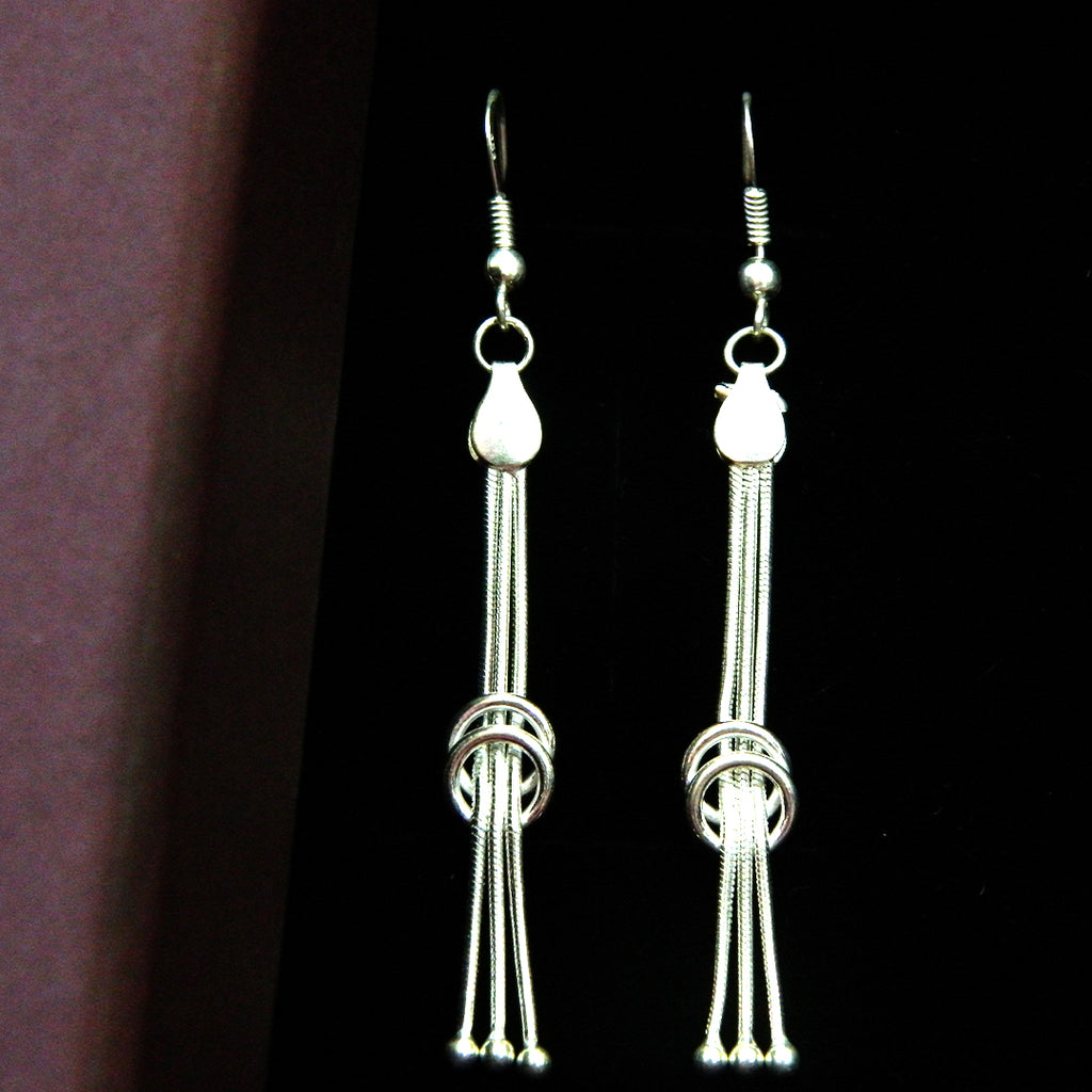 Triple Knot Dangling Earrings
