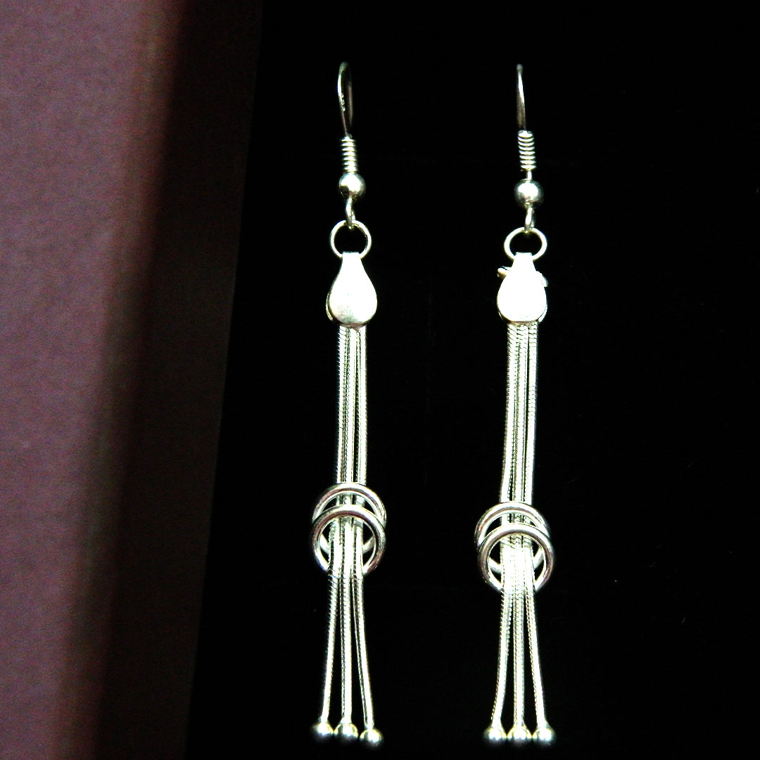 Triple Knot Dangling Earrings