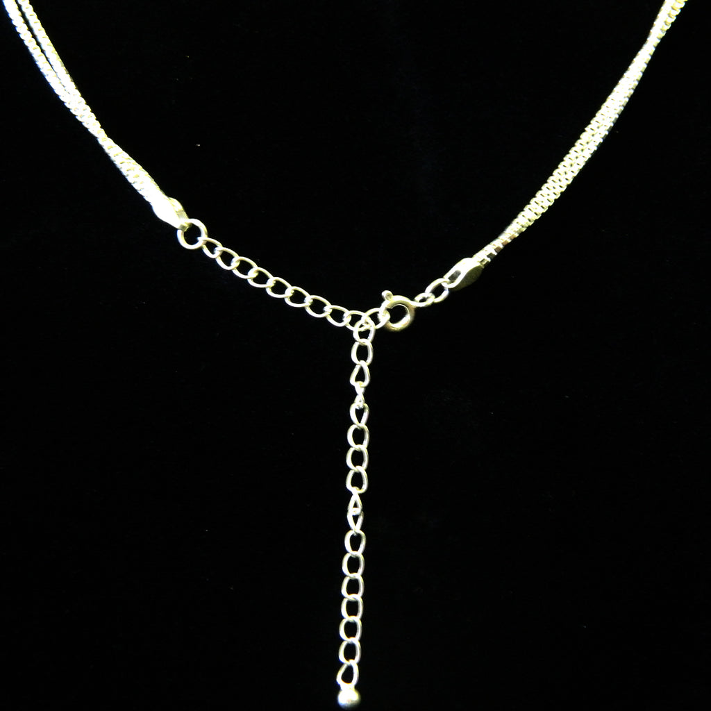 Box Link Tassel Knot Necklace