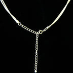 Box Link Tassel Knot Necklace