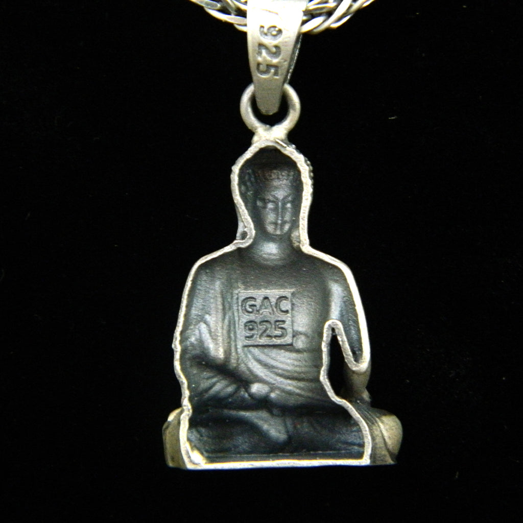 YurSilver Wisdom Buddha Profile Pendant