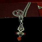 YurSilver Sacred Trishul Rudraksha Pendant