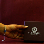 Evil Eye Mini Silver Bead Bracelet