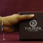 Evil Eye Mini Silver Bead Bracelet