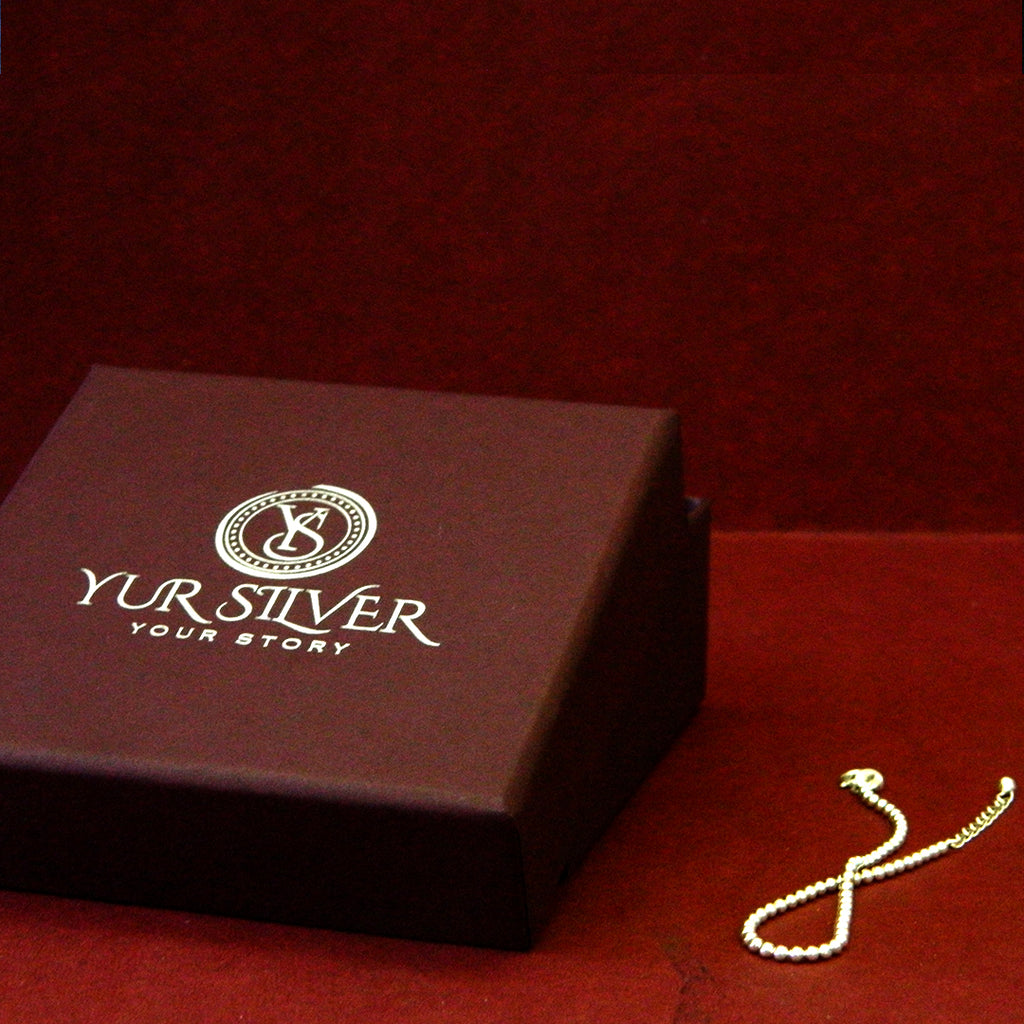 Mini Silver Bead Chain Bracelet