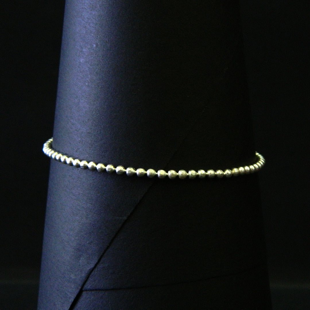 Mini Silver Bead Chain Bracelet