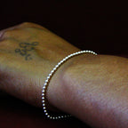 Mini Silver Bead Chain Bracelet