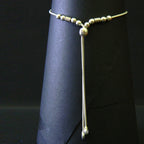 Evil Eye Mini Silver Bead Bracelet