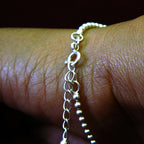 Mini Silver Bead Chain Bracelet