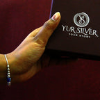 Evil Eye Mini Silver Bead Bracelet