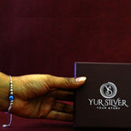 Evil Eye Mini Silver Bead Bracelet