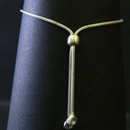 Textured Bead Silver Bracelet