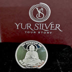 Buddha Meditation Pure Silver Coin