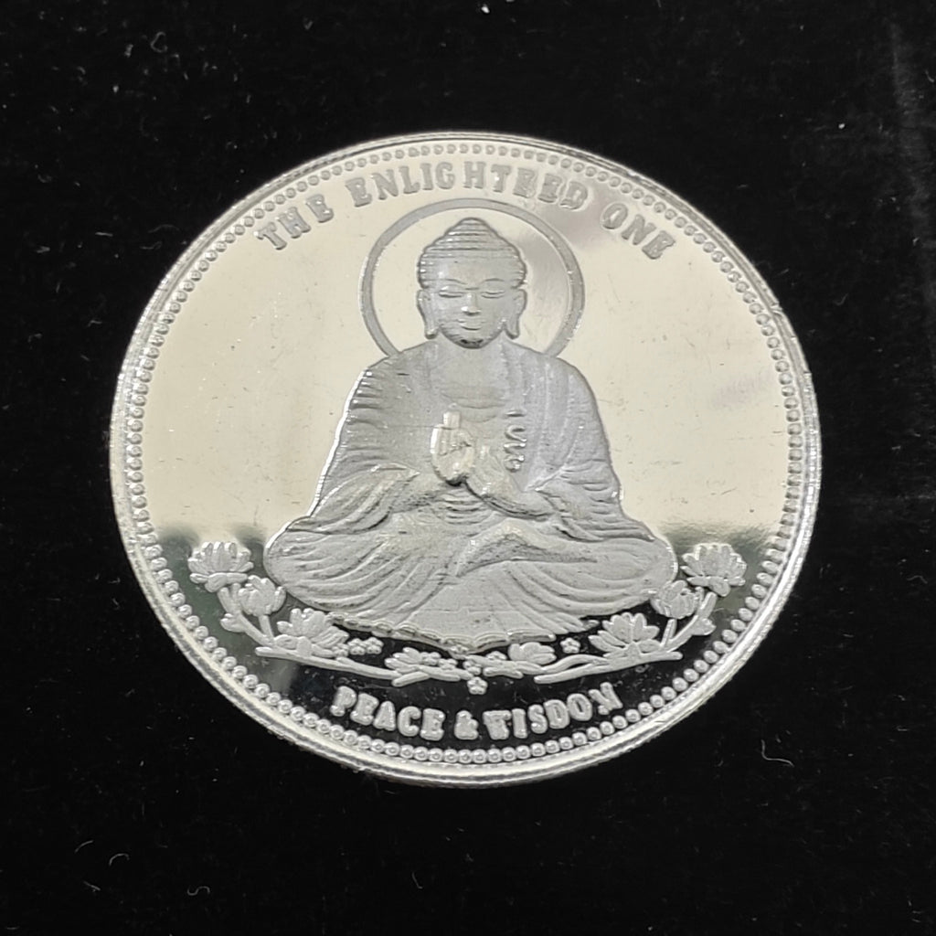Buddha Meditation Pure Silver Coin
