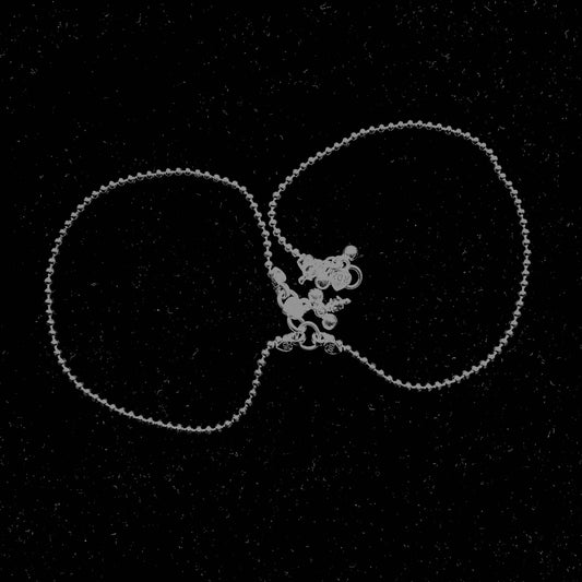 Classic Bead Chain Silver Payal