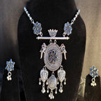 Lotus Medallion Tribal Necklace Set