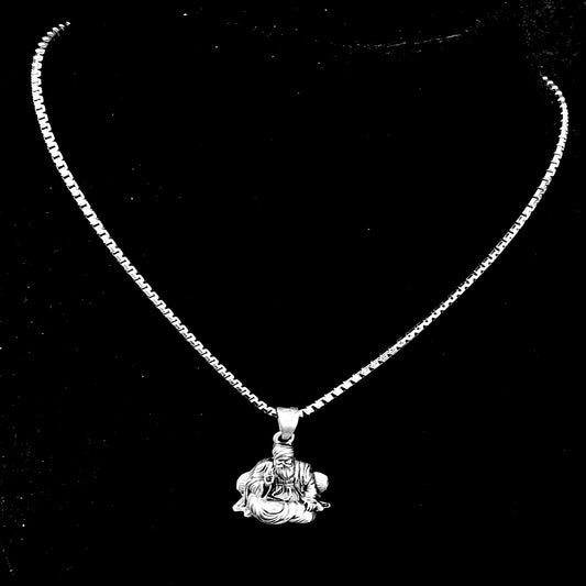 Ram Hanuman Divine Embrace Matte-Finish Pendant