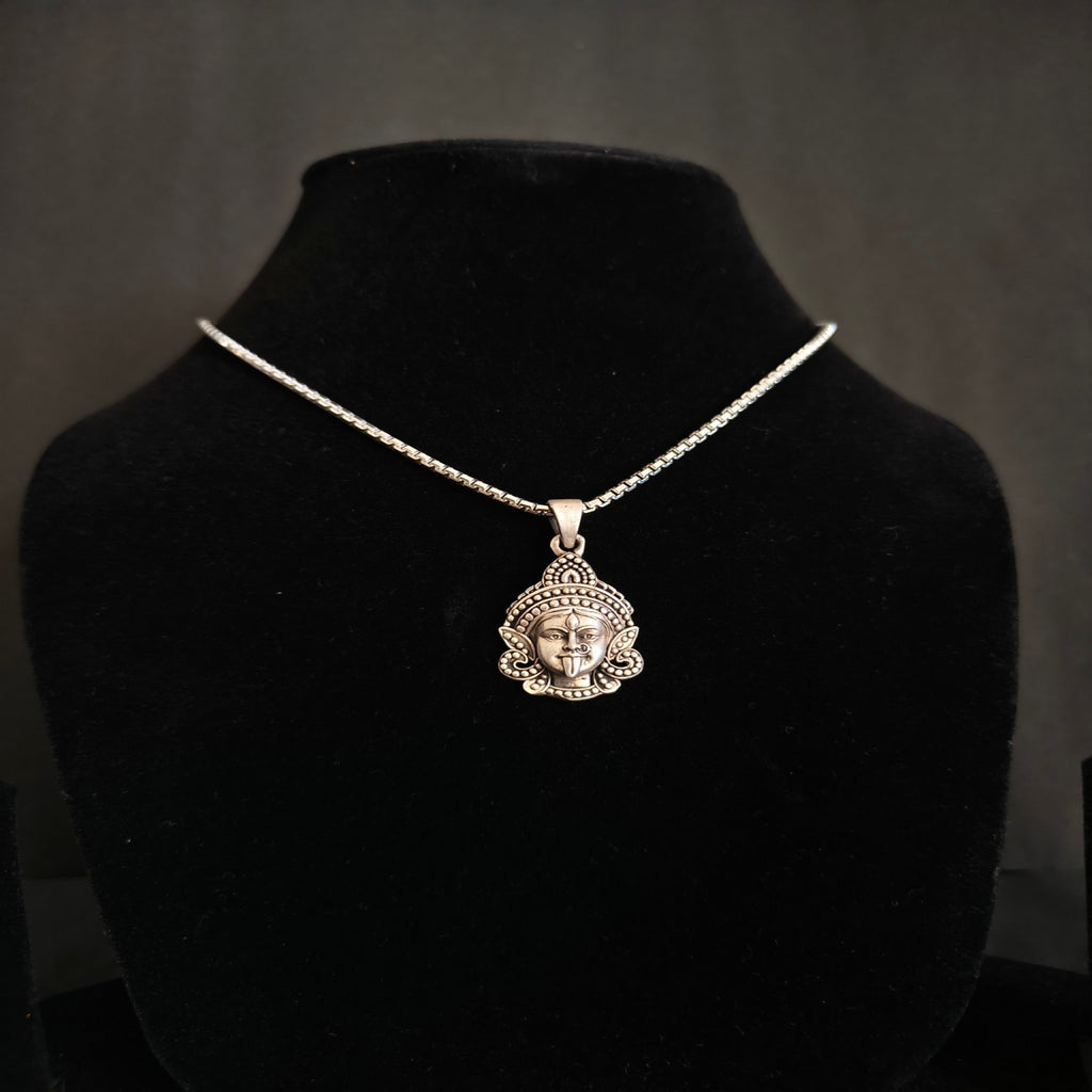 MA Kali Shakti Matte-Finish Face Pendant