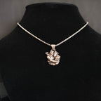Ram Hanuman Divine Embrace Matte-Finish Pendant (Frameless)