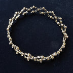 Convertible Floral Link Bracelet in 925 Sterling Silver