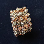 Floral Link Rose Gold-Plated Bracelet (925 Sterling Silver)