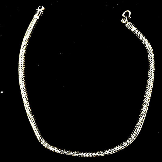 Classic Woven Choker in 925 Sterling Silver