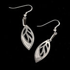 Leaf Vein Drop Earrings