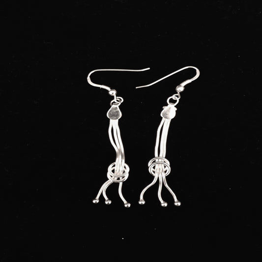 Triple Knot Dangling Earrings