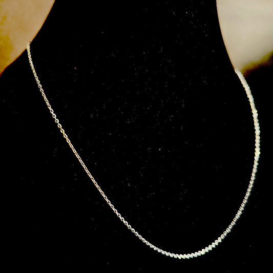 Mini Ball Bead Chain in 925 Sterling Silver