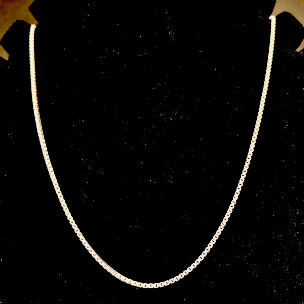 Classic Box Chain in 925 Sterling Silver