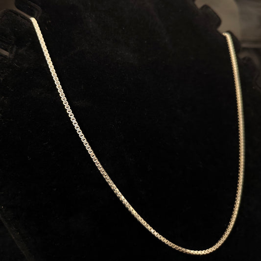 Classic Box Chain in 925 Sterling Silver