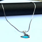 Duck Motif Enamel Pendant