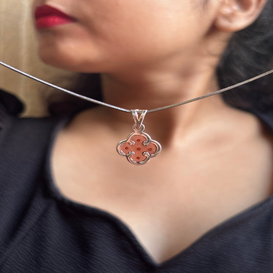 Enamel Clover Pendant