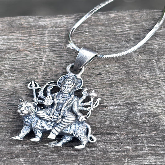 Shakti Durga Matte-Finish Pendant